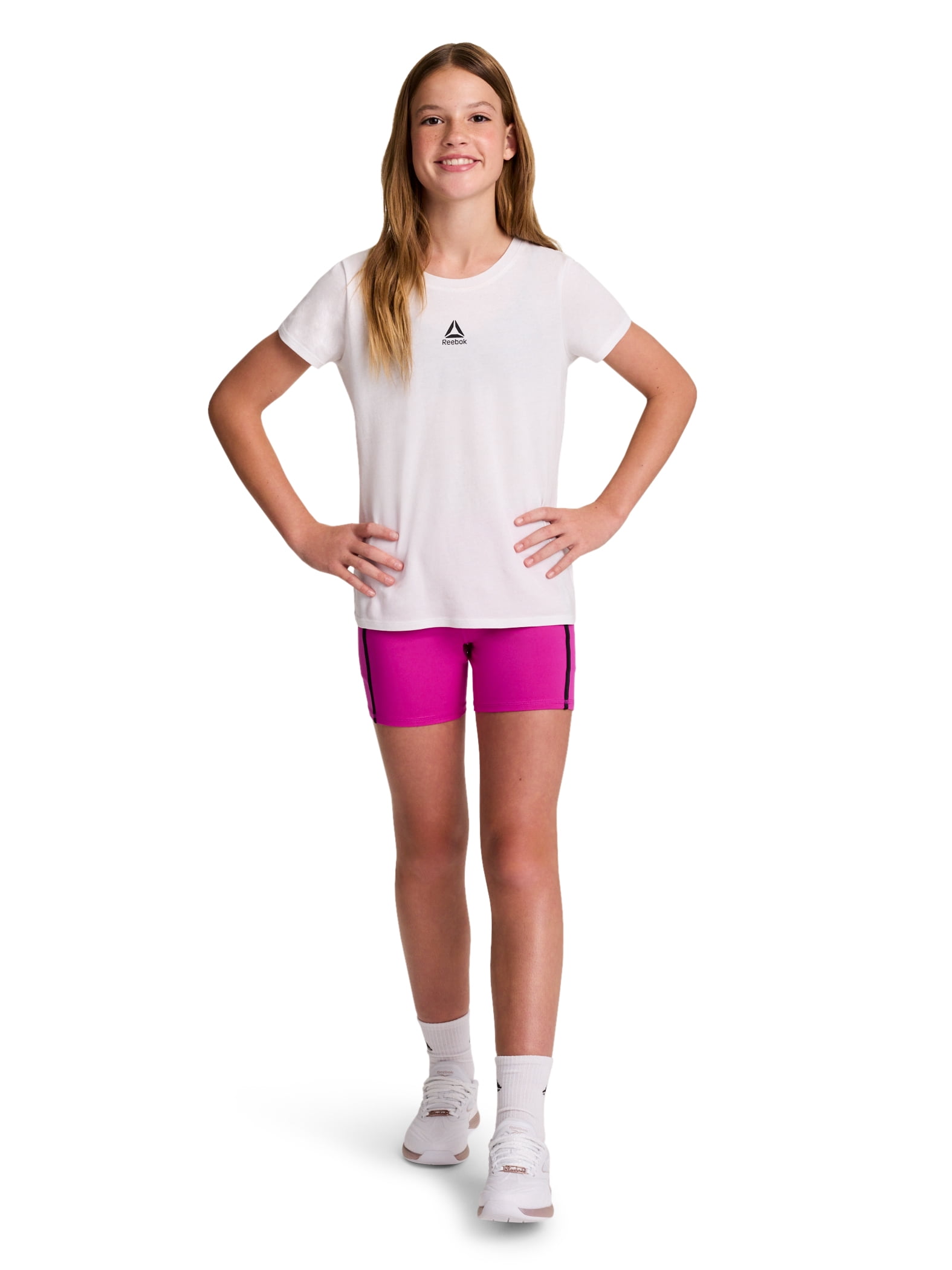 Reebok Girl's Active Hot Shot Bike Short, Sizes 4-18