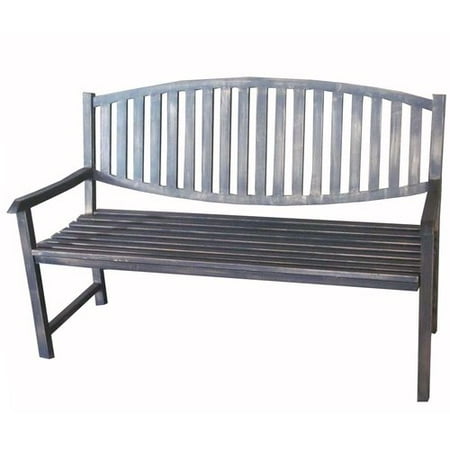 Millwood Pines Katelyn Slatted Metal Park Bench