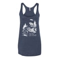 thumbnail image 2 of Wild Bobby We Don't Believe Either Bigfoot Unicorns Women Tri-Blend Racerback Tank Top, 2 of 6