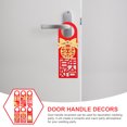 thumbnail image 6 of WASHWEPE Decorative Door Hanging Pendants Red Non-Woven Fabric 6Pcs 10.1X3.5In, 6 of 6