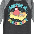thumbnail image 3 of SpongeBob Squarepants - Easter Is Egg - Toddler And Youth Raglan Graphic T-Shirt, 3 of 7