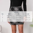 thumbnail image 4 of Lolmot Womens Plaid Flannel Skirts, Y2K Classic Fit High Rise Mini Skirt, Stretchy Pencil Skirts, Fall Winter Business Outfits, 4 of 9