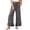 55#Gray, variant on Womens Wide Leg Pants Drawstring Elastic High Waisted Ruffle Hem Palazzo Pants with Pockets Mint Green L