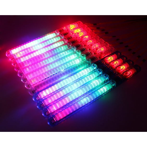 12 Pack Of Colorful Flashing Led 7 Modes Light Up Toy Wand Stick For Parties Events Functions Celebrations Walmart Com Walmart Com