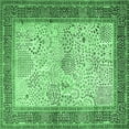 thumbnail image 1 of Ahgly Company Indoor Square Persian Emerald Green Traditional Area Rugs, 6' Square, 1 of 4