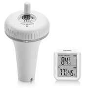 Inkbird Wireless Pool Thermometer and Receiver Set, Upgraded version of IBS-P01R White Floating Thermometer