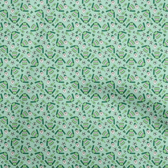 oneOone Velvet Light Mint Green Fabric Christmas Sewing Craft Projects Fabric Prints By Yard 58 Inch Wide