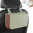 thumbnail image 1 of Hanging Car Trash Can, Collapsible Portable Waterproof Garbage Bag with Clip Small Car Organizer Holder Storage Pockets Container, Mini Trash Bin for Front Back Seat Accessories, 1 of 6