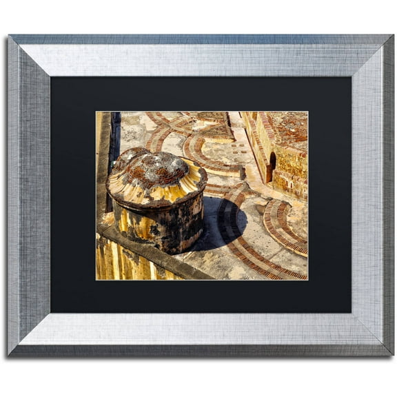 Trademark Fine Art "Castillo de San Felipe del Morro 18" Canvas Art by CATeyes, Black Matte, Silver Frame