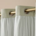 thumbnail image 5 of TOWN & COUNTRY LUXE Talia Double Layer Indoor Curtains, Sheer and Room Darkening Blackout, Grommet Top, Energy Efficient, 2-Pack Set, 52"x84", Sand, 5 of 11