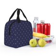 thumbnail image 3 of Kdxio Anchors Heart Blue Print Insulated Lunch Bag,Reusable Tote Lunch Box for Women Men,Leakproof Cooler Lunch Bags for Work Office Travel Picnic, 3 of 6