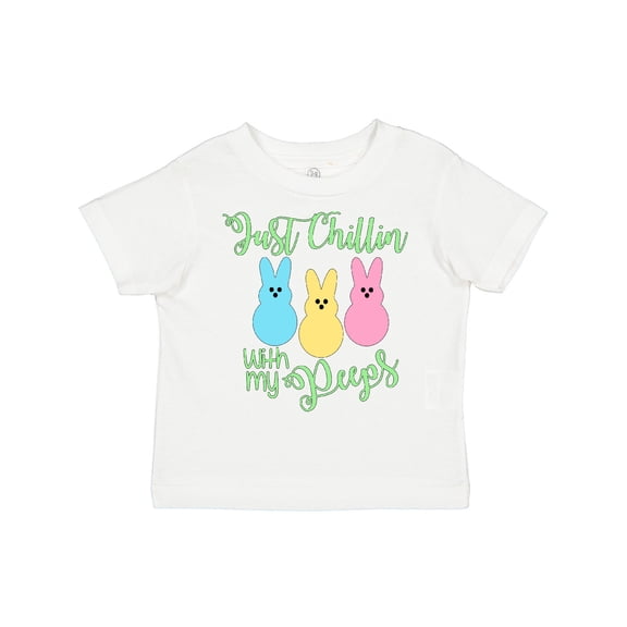 Inktastic Funny Easter Just Chillin' with My Peeps Boys or Girls Toddler T-Shirt