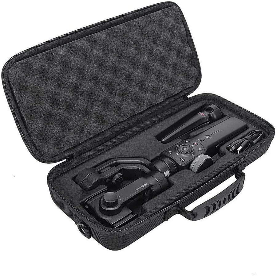 Case 2 Hard Travel Case for Zhiyun Smooth 4 Handheld Gimbal Stabilizer,Tripod Stand,Power Bank Carry Bag Protective Box Handbag 