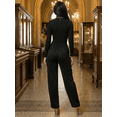 thumbnail image 3 of PANTALONES RELAJADOS PARA MUJER DE DISEÑO UNICO WIDE LEGS DE CINTURA ALTA, 3 of 5