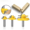 thumbnail image 4 of Premium Woodworking 3-Piece Router Bit Set: 45-Degree Jointing Cutter, Sledging & Floor Knives with 12.7mm Ergonomic Handle – Durable, Universal Compatibility for Precision Carving, Ideal for, 4 of 6
