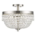 thumbnail image 1 of Z-Lite Danza 3 Light Semi Flush Mount in Brushed Nickel, 1 of 1