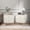 Modern-2-pack-White, variant on HLR 20" Modern Fluted White Nightstand Set of 2, Wood Bedside Table with 2 Drawers & Gold Metal Handles