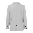 thumbnail image 4 of Gvdentm Women's Long Sleeve Blazer Single Button Jacket Blazer with Pocket Grey,2XL, 4 of 5