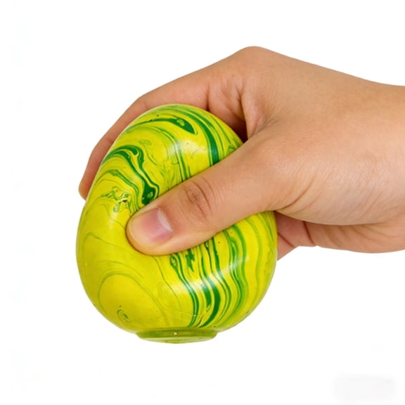 Easter Egg Squeeze Fidget Toys Stress Relief Sensory Toys for Kids Adults Colorful Marbled Squeeze Balls Easter Basket Stuffers Party Favors Gifts for Easter Celebrations Green