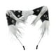 thumbnail image 5 of Diadema con orejas de gato para Halloween, accesorio para fotos de disfraz de cosplay, diadema para el pelo Blanco Negro, 5 of 8