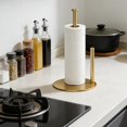 thumbnail image 3 of Soporte de Toallas de Papel de Acero Inoxidable, Organizador Versátil de Rollos para Cocina y Baño, Diseño de Encimera en Color Dorado, 3 of 4