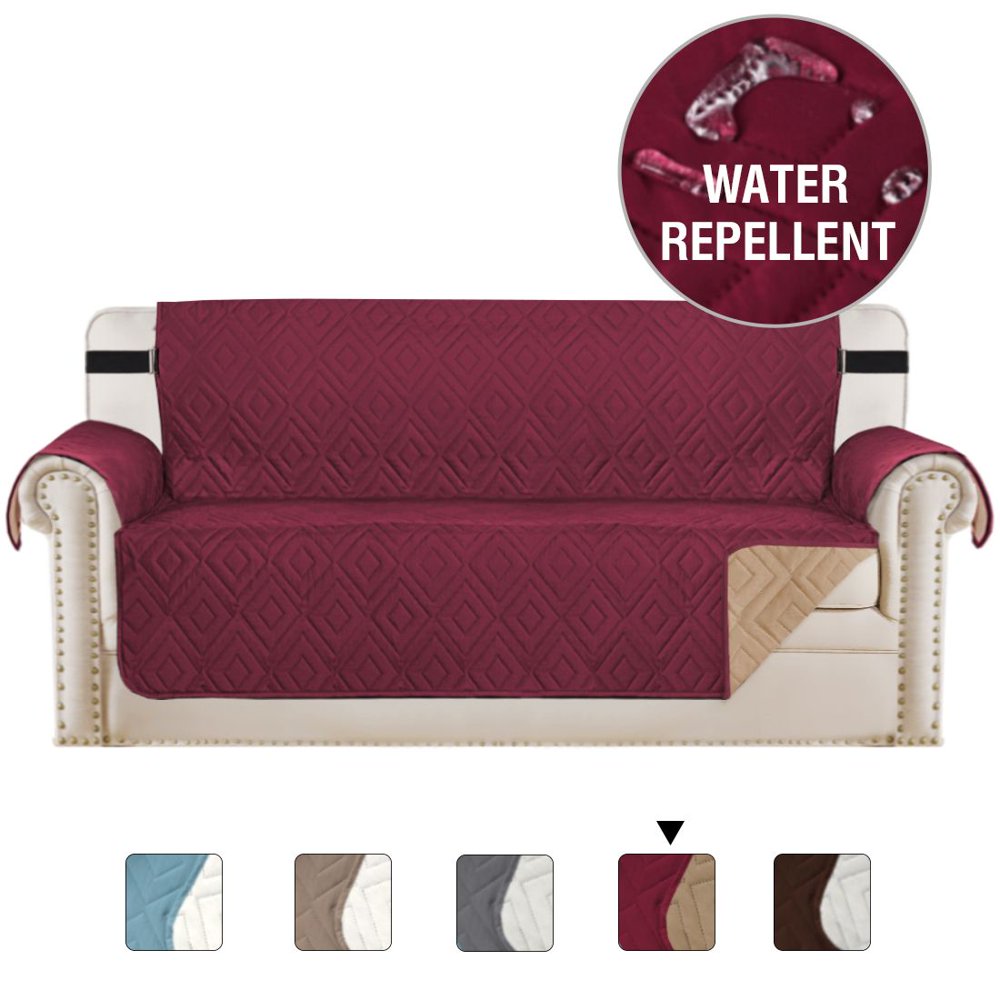 H.VERSAILTEX 1Piece Reversible Quilted Sofa Pet Cover Protector
