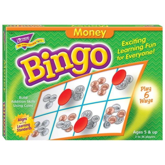 Juego de bingo con dinero Trend Enterprises para 3 a 36 jugadores