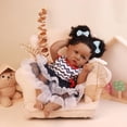 thumbnail image 3 of HOOMAI Lifelike Reborn Baby Dolls with Soft Body African American Realistic Girl Doll 22.8 Inch Best Birthday Gift Set, 3 of 5