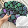 thumbnail image 4 of Cal.King Size Fitted Sheet Set - Coastal Teal Green 3 Piece Bedding Sets 16" Deep Pocket Fitted Sheet with 2 Pillowcases, Modern Ocean Mermaid Scales Brushed Microfiber Hotel Luxury Bed Sheets, 4 of 9