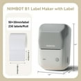 thumbnail image 4 of NIIMBOT B1 Label Makers, 2 Inch Bluetooth Label Maker Auto Identification Portable Label Printer (Gray), 4 of 10