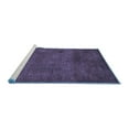 thumbnail image 2 of Ahgly Company Machine Washable Indoor Rectangle Abstract Blue Modern Area Rugs, 5' x 7', 2 of 4
