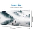 thumbnail image 3 of Japanese Mountain Lake Extended Big Mouse Pad Large,XL Gaming Desk Pad,31.5x11.8inch Long Computer Keyboard Mouse Mat Mousepad with 3mm Non-Slip Base and Stitched Edge for Home Office Work, 3 of 6