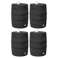 thumbnail image 1 of Good Ideas Rain Wizard 50 Gallon Plastic Barrel Water Collector, (4 Pack), 1 of 7