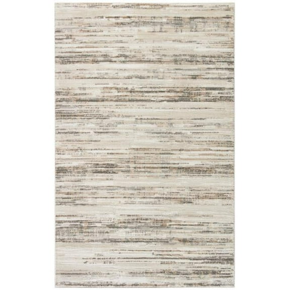 4 x 6 ft. Cream Abstract Distressed Rectangle Area Rug
