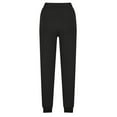 thumbnail image 5 of AINIYS Sweatpants for Women Elastic High Waisted Drawstring Pants Active Athletic Casual Jogger Pants with Pockets Black L, 5 of 5
