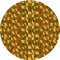 thumbnail image 1 of Ahgly Company Machine Washable Indoor Round Transitional Mahogany Brown Area Rugs, 8' Round, 1 of 7