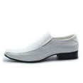 thumbnail image 2 of Men's New Slip On Square Toe Classic Loafers Dress Shoes, White, 7.5, 2 of 3