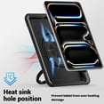 thumbnail image 4 of XYX Case for iPad Pro 11 inch (2025 M5/2024 M4) with Rotating Stand, Shoulder Strap, 2in1 Shockproof Cover, Black, 4 of 7