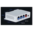 thumbnail image 2 of 1Pcs 4 Ports 1 à 3 Ports Extension PoE Passive Cascadable IEEE802.3Af 100Mbs pour Transmission IP Répéteur Switch NVR IP, 2 of 8