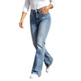 thumbnail image 4 of YuXingFu Linen Pants Women Tall Fashion Women Casual High Waist Pocket Solid Denim Comfortable Denim Jeans Light Blue S, 4 of 7
