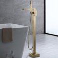 thumbnail image 4 of Freestanding Tub Faucet With Hand Shower, Bathroom Brass Bathtub Faucet, 4 of 5