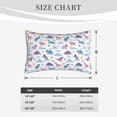 thumbnail image 4 of Pofeuu Dinosaur Print Polyester Microfiber Plush Pillowcases, Super Soft and Cozy Pillow Case Covers with Envelop Closure（Pillow core not included）-16"x24", 4 of 6