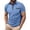 #Light Blue, variant on DPTALR Men's Solid Color Casual Fashion Lapel Button Pocket Short Sleeve Shirt,Light Blue,Big and Tall Men M