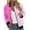 Pink Jackets, variant on Htigea Bomber Jacket for Women Color Block Long Sleeve Coats Full Zip Jackets with Pockets Lightweight Hiking Athletic Outerwear Purple M