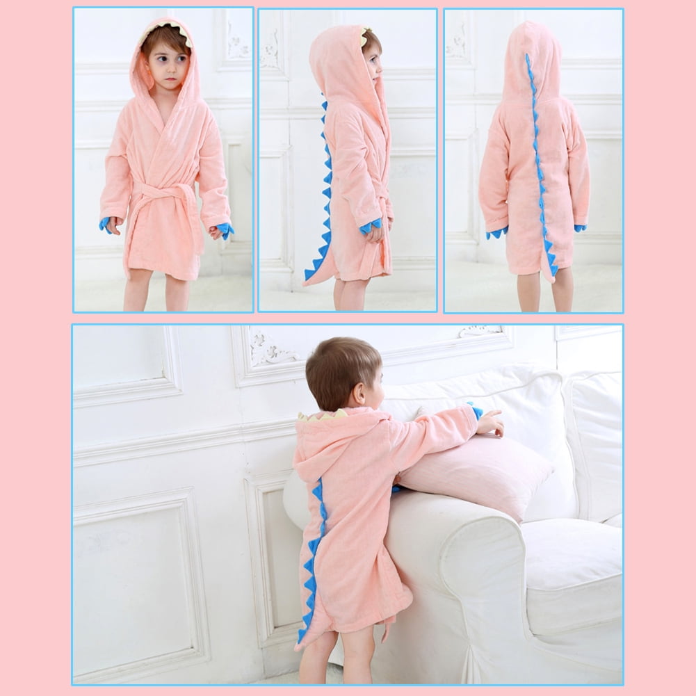 girls dinosaur dressing gown