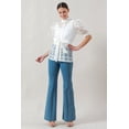 thumbnail image 2 of A See-thru Mini Length Organza Top, 2 of 5