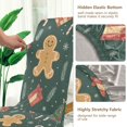 thumbnail image 5 of Yayeee 2 Pack Dining Chair Covers Stretch Parson Chairs Slipcovers Seat Protector, Brown Christmas Gingerbread, 5 of 6