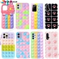thumbnail image 2 of Funda con burbujas para aliviar el estrés para Samsung Galaxy A20E S20 FE A31 A51 A71 A12 A32 A52 A72 A21 A11 S21 S10 S9 S8 Plus Tan Jianjun unisex, 2 of 2