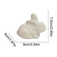 thumbnail image 3 of CuiLiyq Easter Flocked Bunny Ornament, Flocking Rabbit Tabletop Mantel Decoration for Easter Centerpieces for Spring Home Office Table Decor Supplies (Beige), 3 of 7