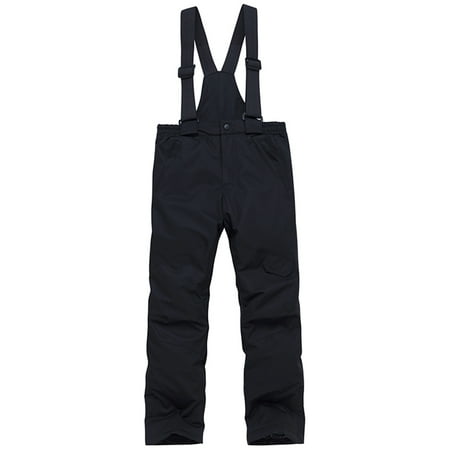 

Yubatuo Toddler Infant Baby Kids Boys Girls Chest High Snow Bib Overalls Snow Wear Waterpoof Black XL